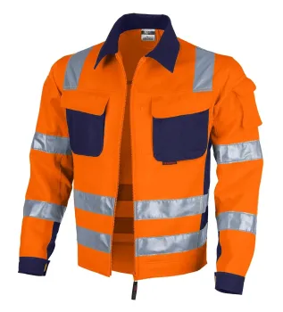 Warnschutz Bundjacke Qualitex PRO WS warnorange/marine